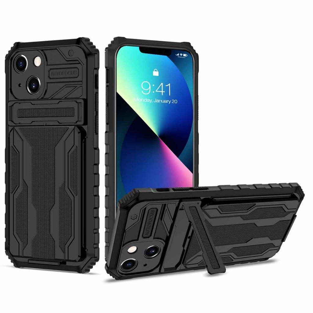 Capa Case Capinha Guardian iPhone 13 Gshield Preta - Proteção Antimpacto, Suporte Kickstand - Mobile & Gadgets