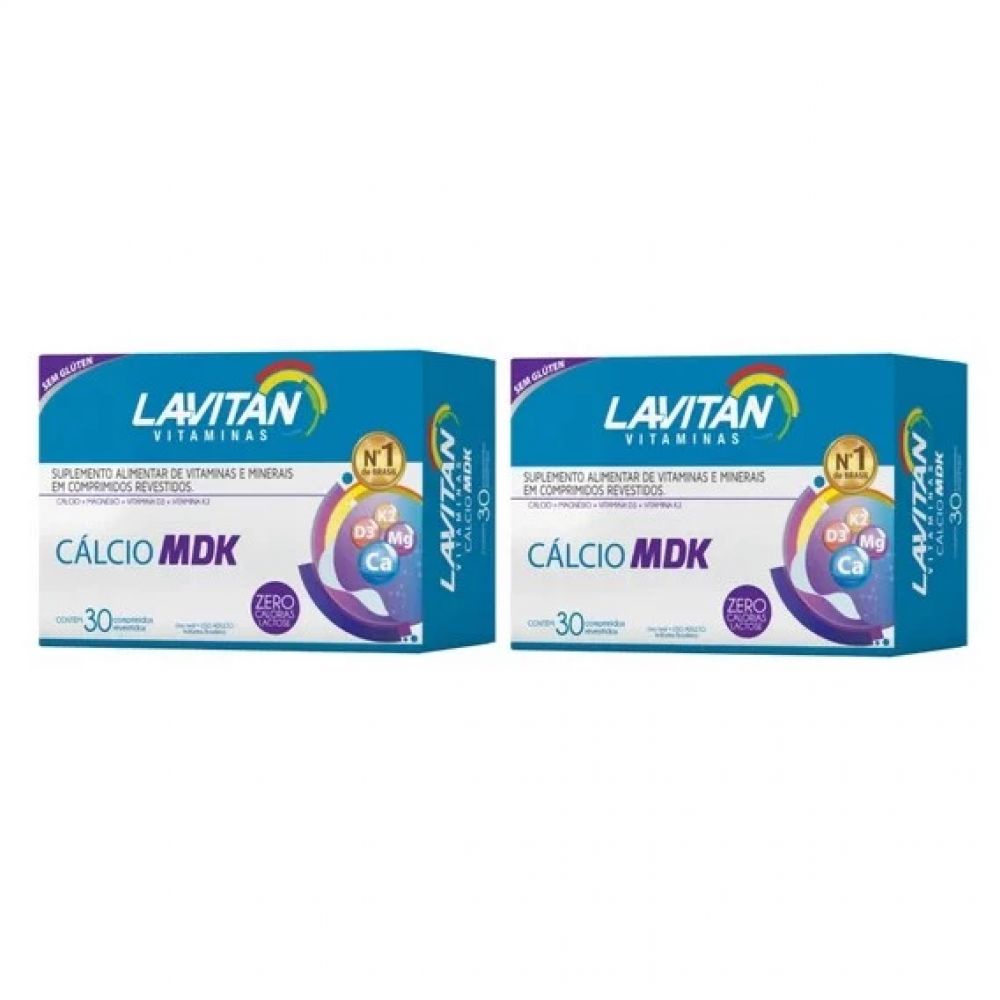 Kit 2 Lavitan Calcio Mdk 30 Cpr Cimed