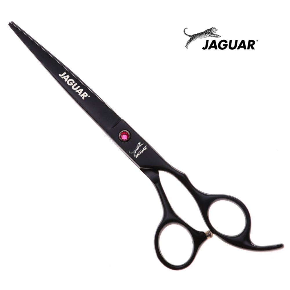 JAGUAR Tesoura De Cabeleireiro Profissional Barbeiro Para Corte De 7 Polegadas Animais De Estimação Estilo Preto
