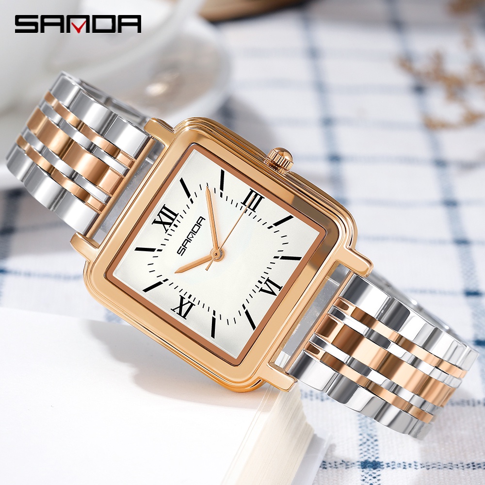 Sanda Relógio De Pulso Feminino Casual Fashion/Quartz À Prova D'água De Cano Alto 1103-2