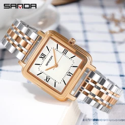 Sanda Relógio De Pulso Feminino Casual Fashion/Quartz À Prova D'água De Cano Alto 1103-2