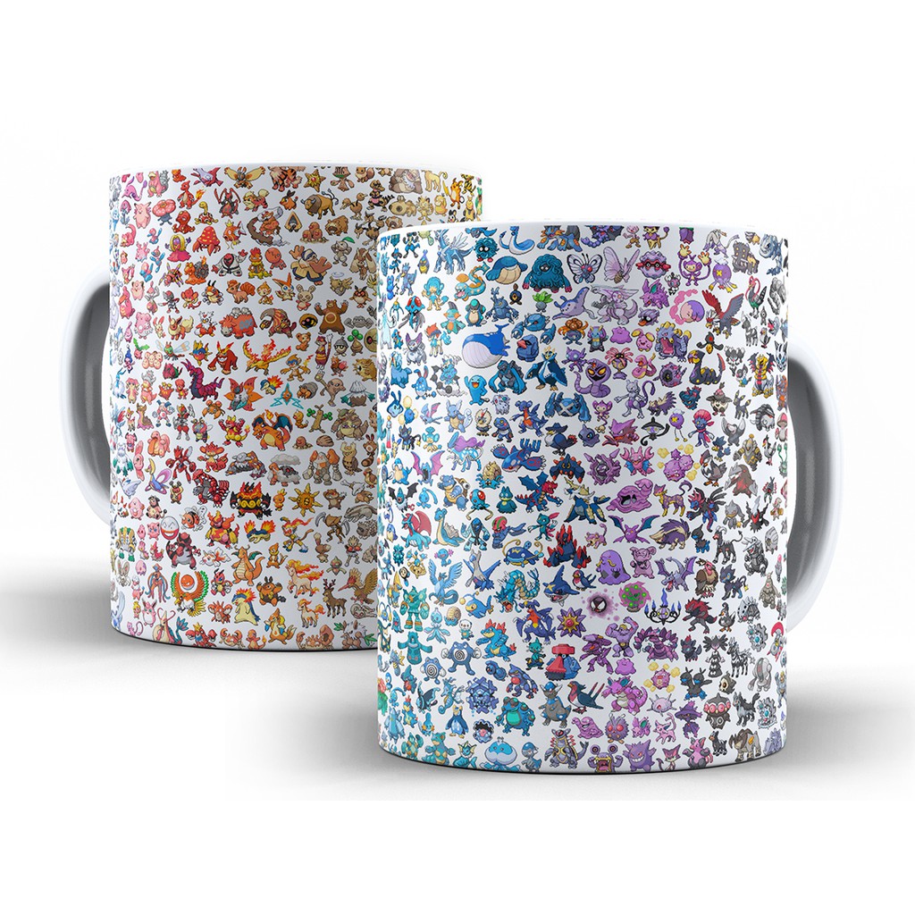 Caneca Pokémon - Xícara Personalizada 325ML Porcelana Cerâmica 100% AAA Pokemon Cozinha Decoração Presente em Oferta na Shopee