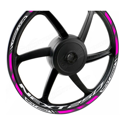Friso + Adesivo Refletivo D8 Roda Moto Dafra Next 250