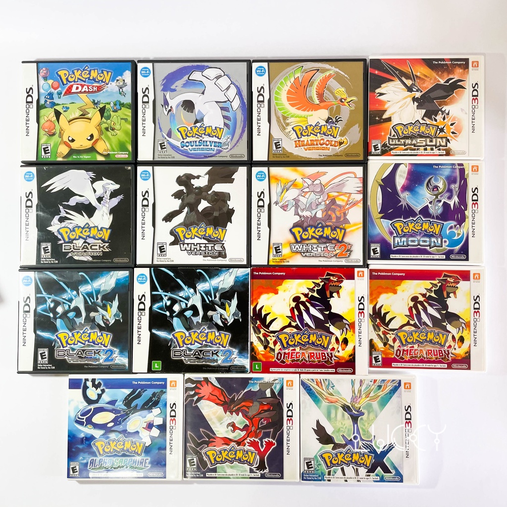 Jogos Pokémon para Nintendo DS e 3DS Pokémon X Pokémon Omega Ruby Pokémon Black Pokémon White Pokémon HeartGold