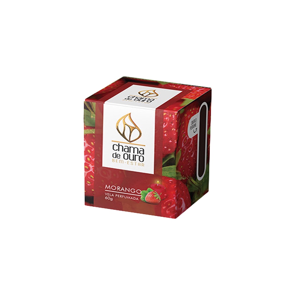 Vela Aromática Perfumada 60g Chama de Ouro