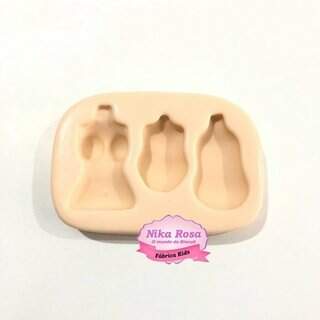 Molde de Silicone Trio Corpinho de Boneca (NIKA ROSA)