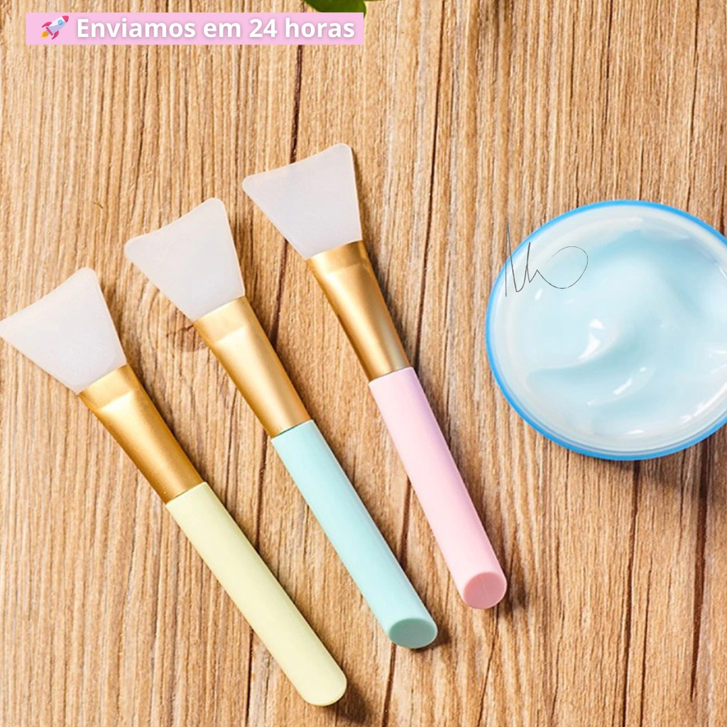 Pincel Silicone Máscara de Argila e Máscara Diversas Skincare - Envio Imediato