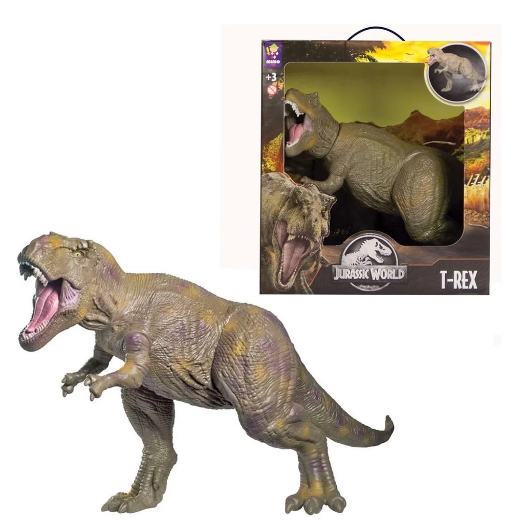 Brinquedo Dinossauro T rex Gigante Jurassic World Mimo 50 CM | Shopee ...