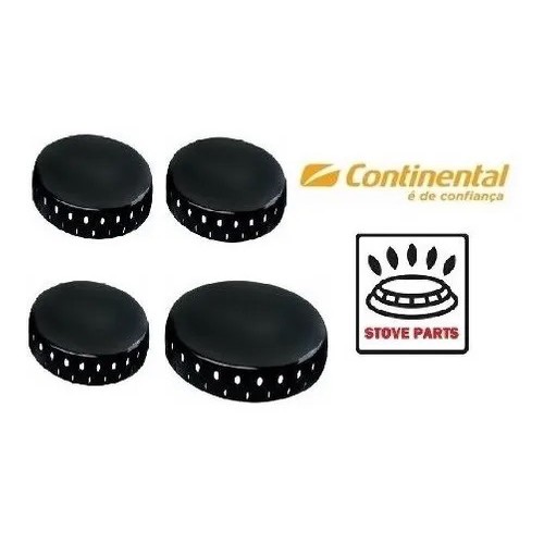 Kit Espalhador Peça Fogão Continental Attuale - 4 Bocas
