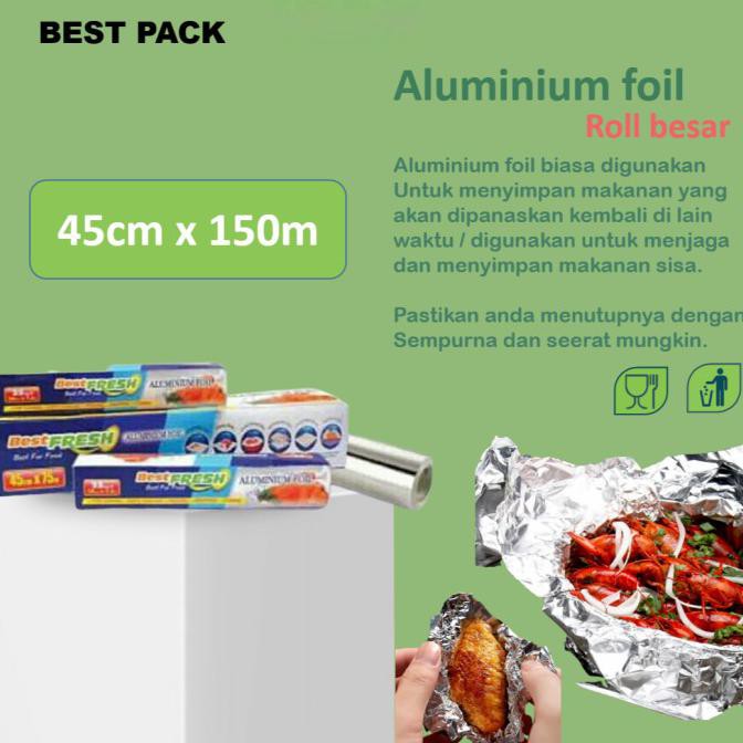 Melhor Produtos) Rolinho Papel Aluminio Para Mechas 45cm X 150m ...