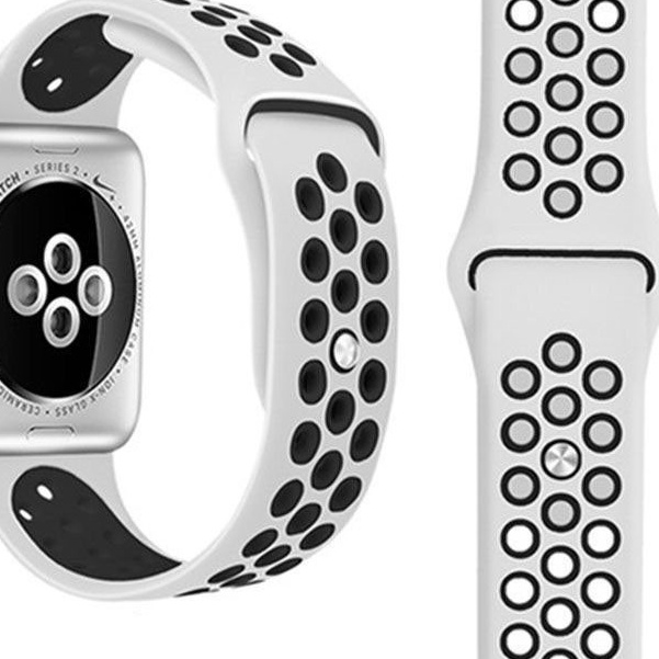 (Premium) Pulseira De Relógio Mais Recente Para AP Série 1 2 3 4 5 67 se Esporte Silicone Respirável Buraco Banda Smartwatch Inteligente t500 ht99 w17 dt7 hw7 max w27 pro x8 45mm