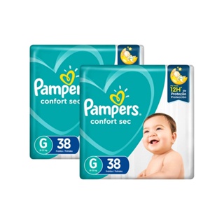 Fralda Pampers Confort Sec Tamanho G com 76 Unidades em Oferta na Shopee
