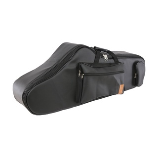 Capa Bag Sax Barítono Couro Sintético Pelúcia Extra Luxo - Preto