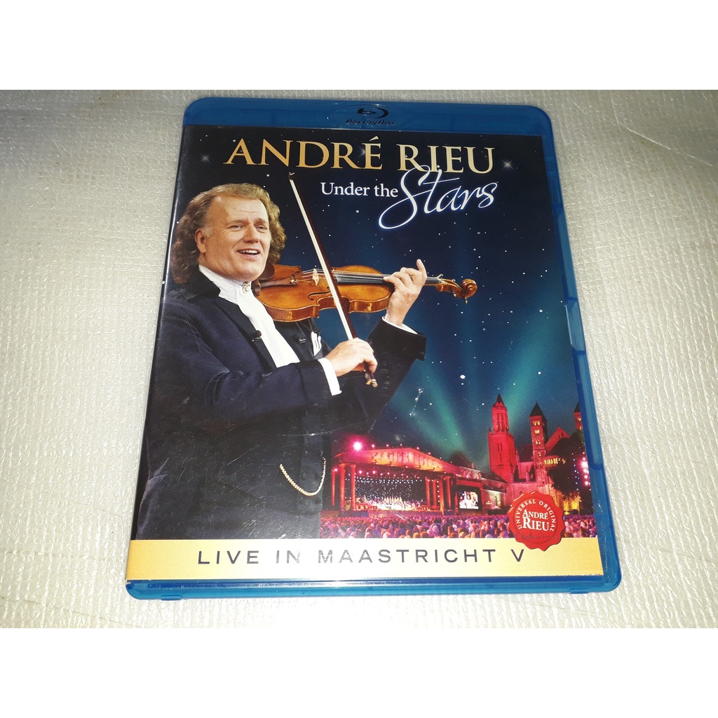 BLU RAY ANDRE RIEU UNDER THE STARS ENCARTE BLU RAY ZERADO USADO