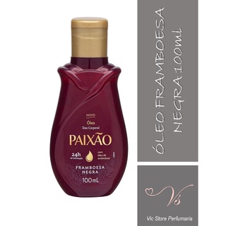 Óleo Corporal Paixão - Amêndoa Framboesa Negra - 100ml