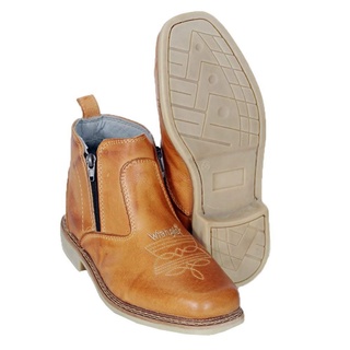 Bota botina butina masculina de couro reforçado solado costurado super promoção