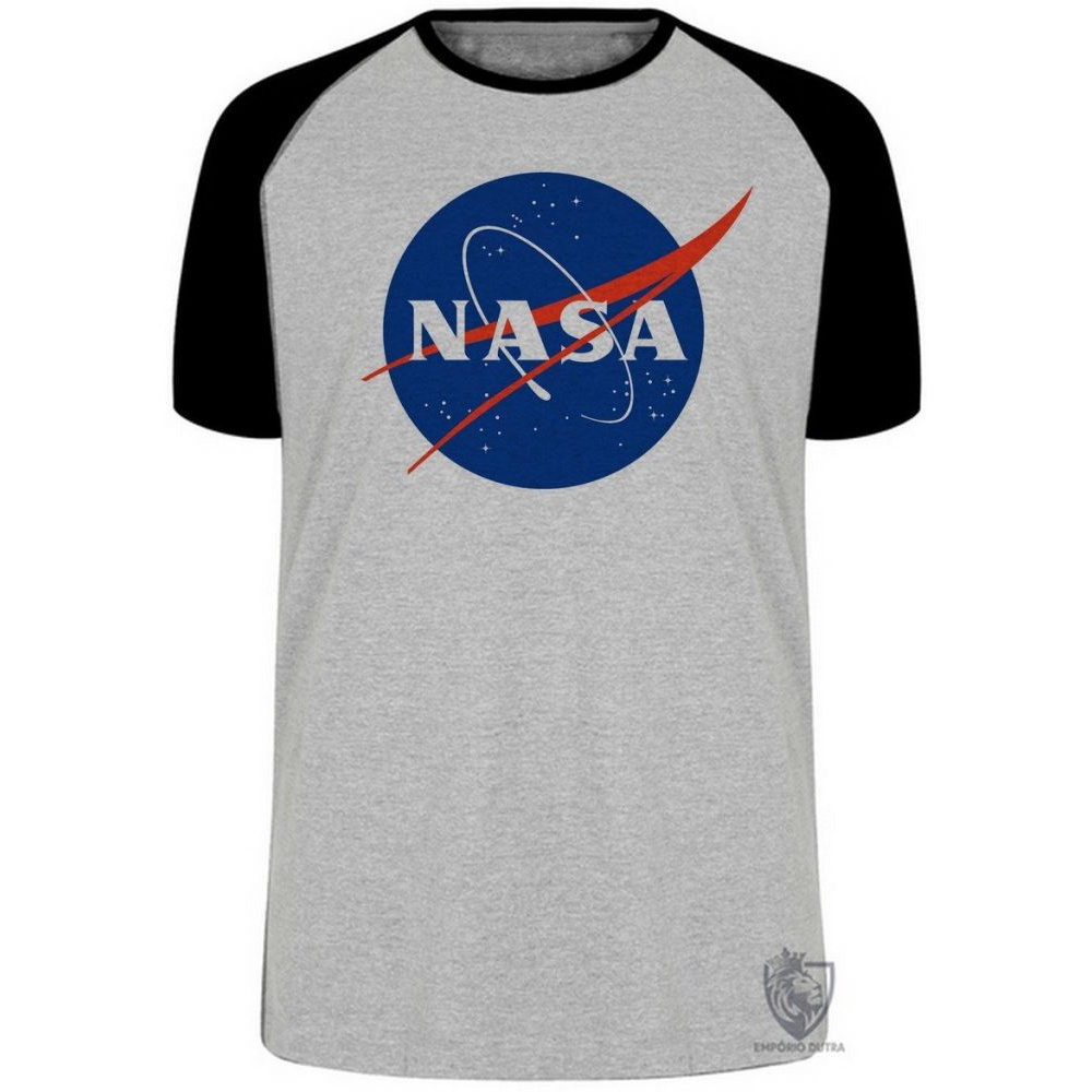 Camiseta plus size adulto ou infantil NASA spacex Elon Musk espaço foguete