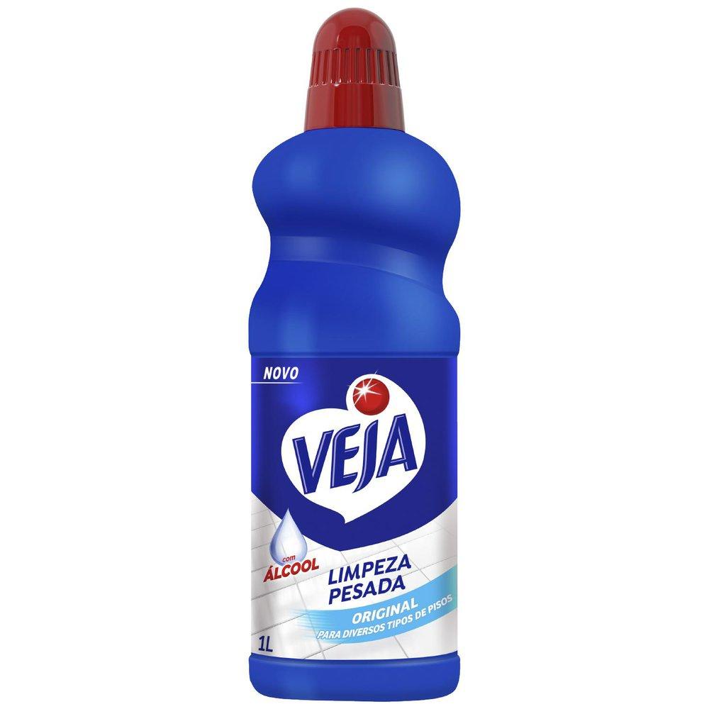 Limpador Limpeza Pesada com Alcool Veja Frasco 1L - Home & Living