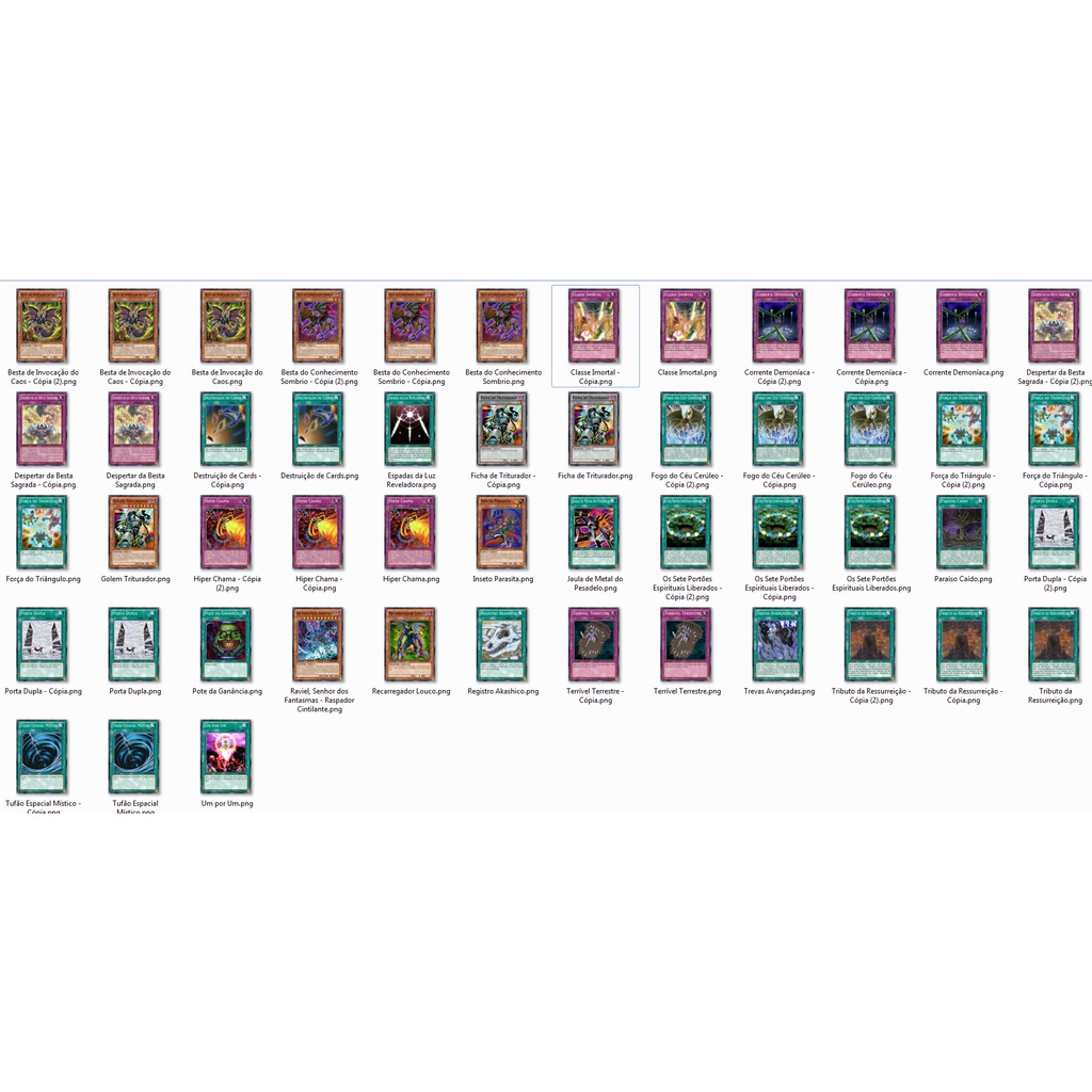 Cartas Yugioh - Deck Besta Sagrada Raviel 51  cartas ORICA TCG Yu-Gi-Oh