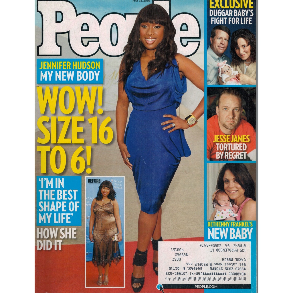REVISTA PEOPLE, DE 31 DE MAIO DE 2010, COM JENNIFER HUDSON NA CAPA.