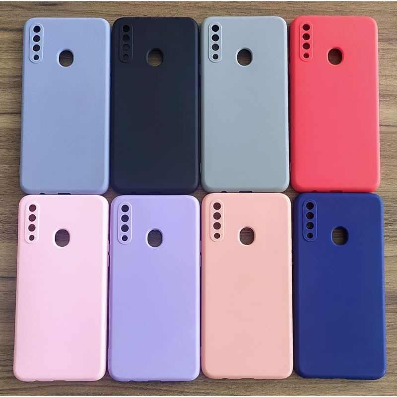 Capinha Case Aveludada Com Proteção de Câmera Celular Samsung Galaxy A20S