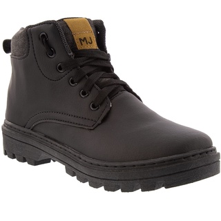 Bota Coturno Mac & Jac Recortes Preto