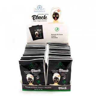 Kit 10 Máscara Facial Negras Removedora de Cravos e Oleosidade Máscara Fácil Black
