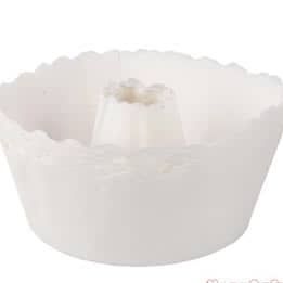 Forma de papel para bolo com furo 650g / Forma forneável de papel manteiga -  Pacote com 50 Unidades