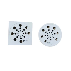Grelha Ralo 10x10 De Plastico Branco Abre E Fecha