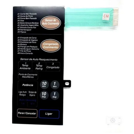 Membrana Teclado Micro-ondas Panasonic Nn7806 Nn 7806