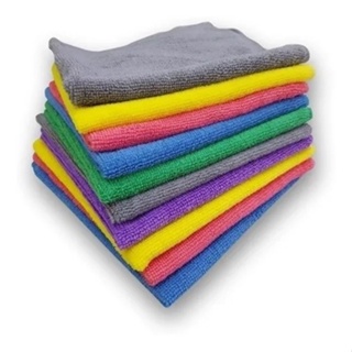 Kit com 10 panos microfibra (28cm x 28 cm) em Oferta na Shopee