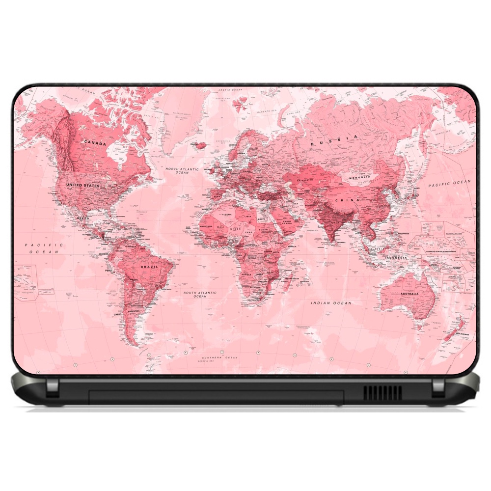 Adesivo Personalizado Skin Pelicula Notebook Macbook Tablet Mapa [ 32 ] Mundo Cartografia Bussola