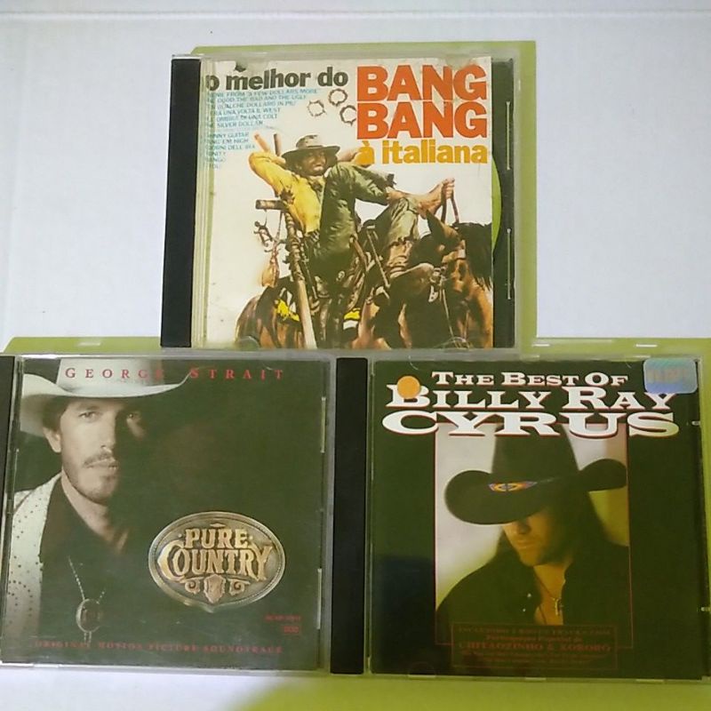 CDS o melhor do Bang Bang Italiano , George  Strait , The best of  Billy Ray Cyrus