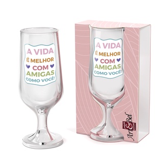 Taça 300ml Amigas Vida presente 2102
