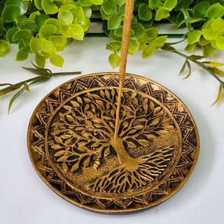 Incensario Vareta Redondo Pratinho Arvoré da Vida em Oferta na Shopee