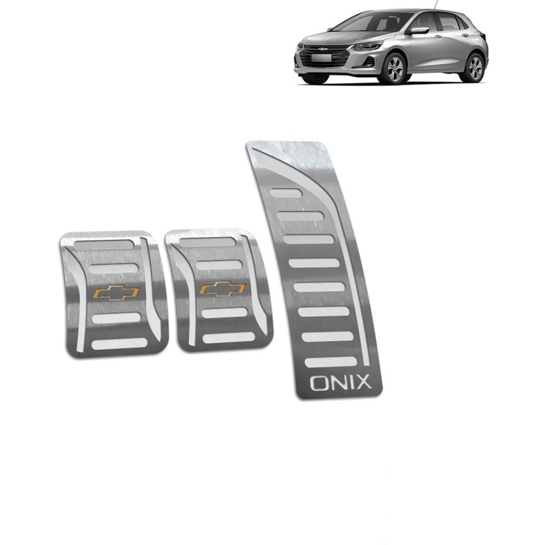 Pedaleira Onix 20/.. Manual Aço Inox - Não fura o pedal