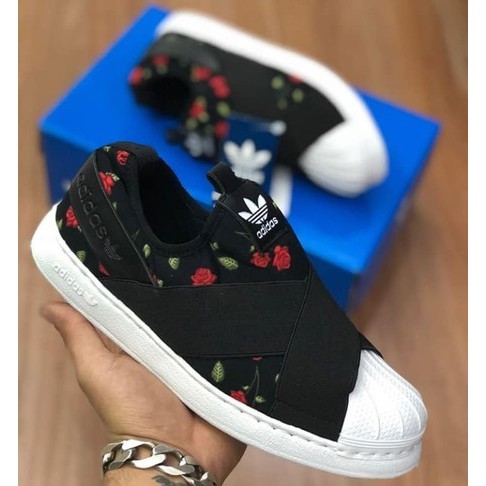 tenis adidas feminino preto de elastico