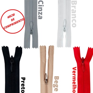 Ziper invisivel 40cm de comprimento