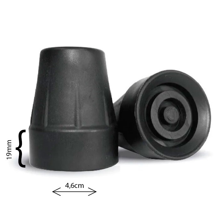 Ponteira de Borracha Para Muleta Canadense Bengalas ou Auxiliar 19mm UNIDADE