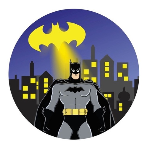 Painel Redondo Batman 1,50x1,50 Mts Em Tecido Com Elástico | Shopee Brasil