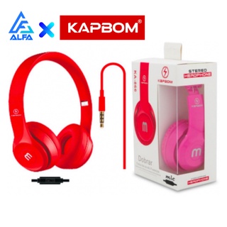 Fone De Ouvido Original KAPBOM M KA-866 Estéreo Headphone Dobrável Com Fio Celular Pc fone