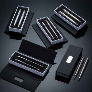 Conjunto Caneta E Lapiseira De Metal Escrever Com Estojo Executivo Premium