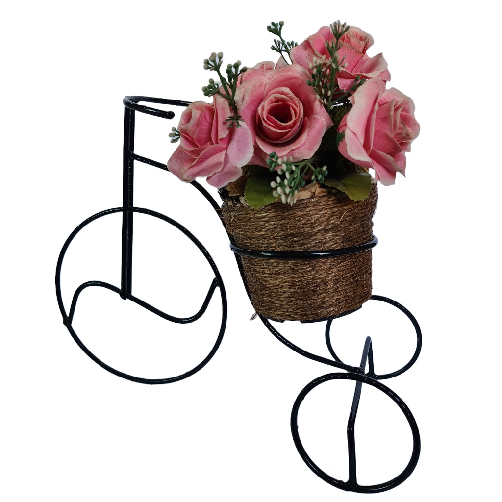 Bicicleta Decoração com Suporte para Vaso de Flor em Oferta na Shopee