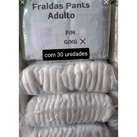 FRALDA CALÇA USO ADULTO 32 unidades PANTS