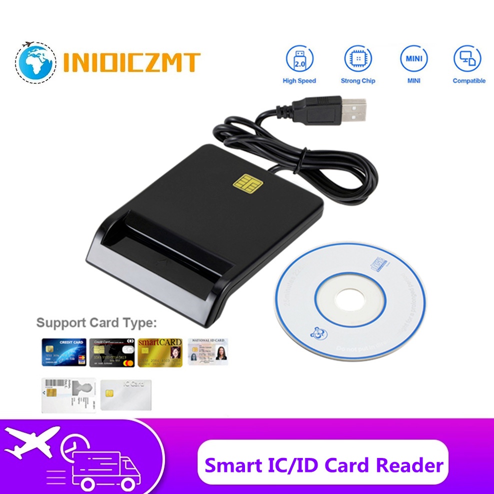 Leitor De Cartão De Crédito USB Smart De Alta Qualidade Para Banco IC/ID EMV Windows 7 8 10 Linux OS-CCID ISO 7816