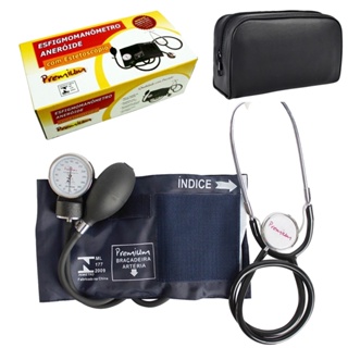 Kit Esfigmomanometro Aparelho De Pressão + Estetoscópio em Oferta na Shopee