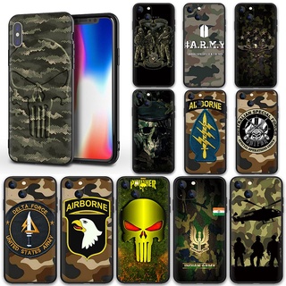 iPhone 6 6S 6Plus 6sPlus 7 8 SE 2020 7Plus 8Plus 3Z8I Capa De Silicone Do Exército De Camuflagem Para Telefone
