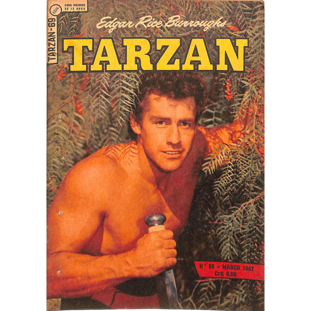 Edgar Rice Burroughs - Tarzan - Nº 69 - Mar 1957 - Ebal - Hq