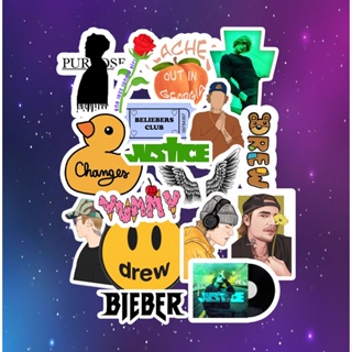Pack Stickers - Justin Bieber - Justice - Drew - 16 unds Adesivos em Oferta na Shopee