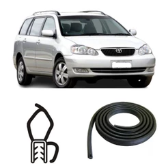 Borracha Do Porta Malas Preta Com Aba Toyota Fielder